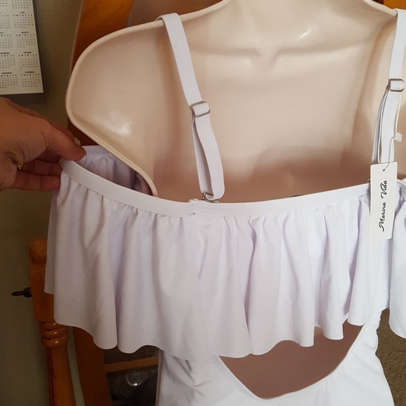 OFF SHOULDER ONE PIECE SWIMSUIT - Picture 2 of 4